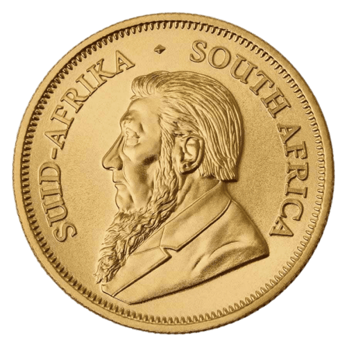 Gold Krugerrand coin featuring Paul Kruger portrait, 2026 edition.