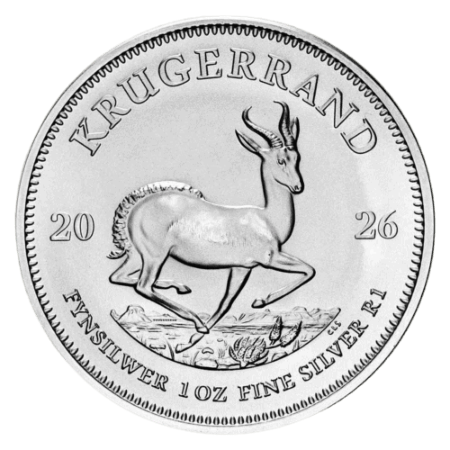 Krugerrand 2026 1 oz Silver Coin - South Africa.