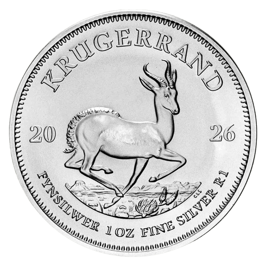 Krugerrand 2026 1 oz Silver Coin - South Africa.