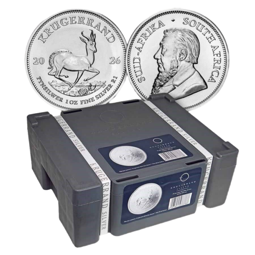 Silver Krugerrand Coin in Monster Box for Collectors.