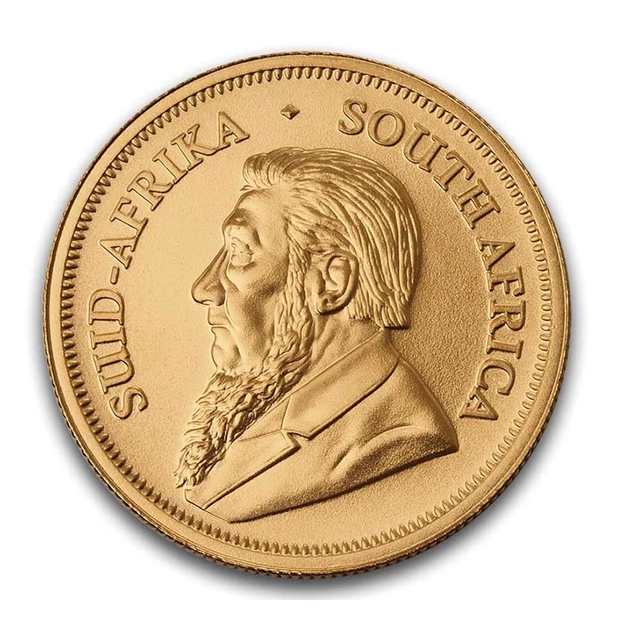 Gold Krugerrand coin with South African heritage, 1 oz pure gold, BU condition, 2026 edition.